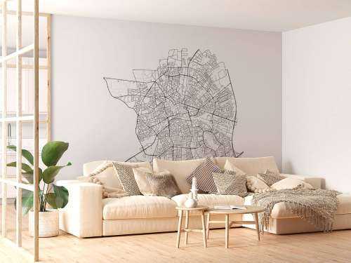 Plattegrond van Apeldoorn, wit