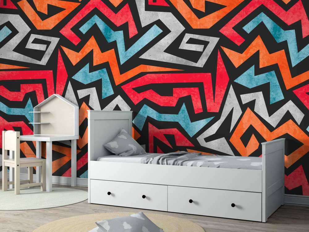 Kleurrijke grafische print