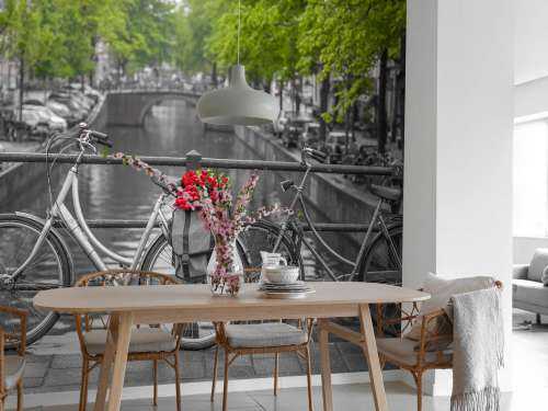 Fiets met bloemen