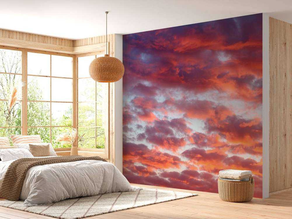 Zonsondergang in de lucht