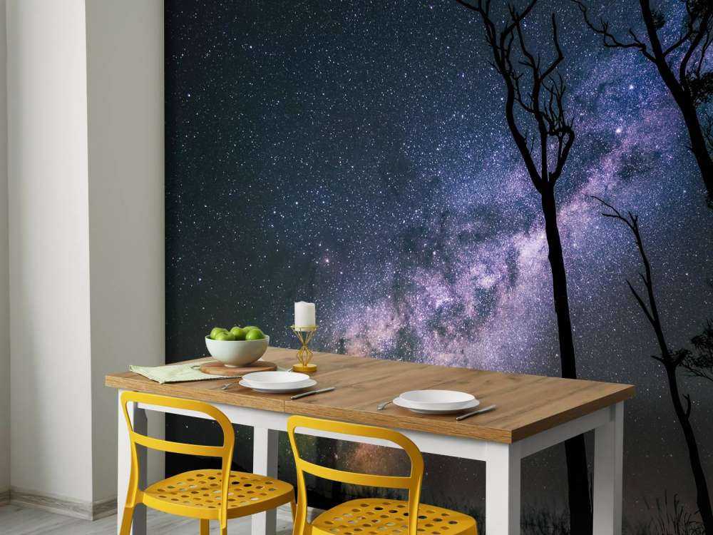 Sterren tussen de bomen