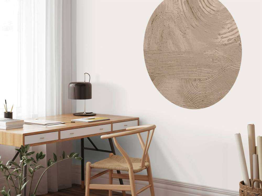 Structuren en vormen in taupe