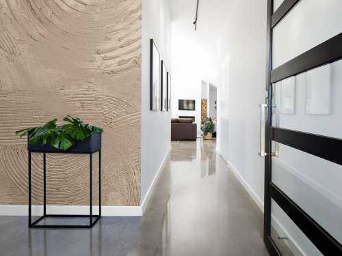 Structuren en vormen in taupe