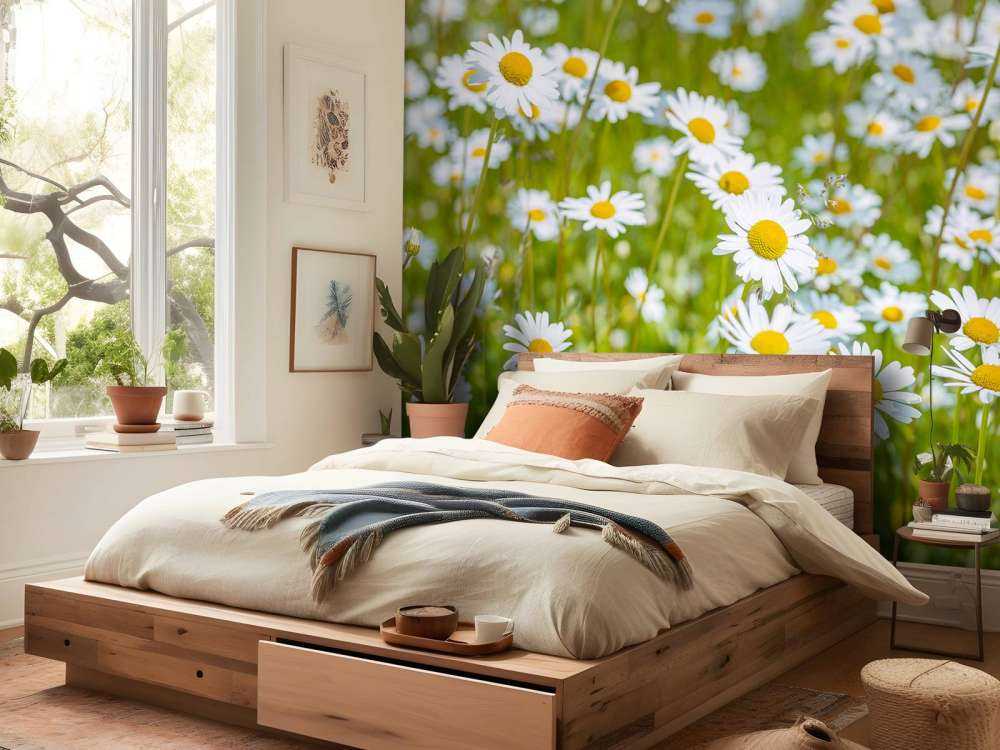 Madeliefjes in een veld