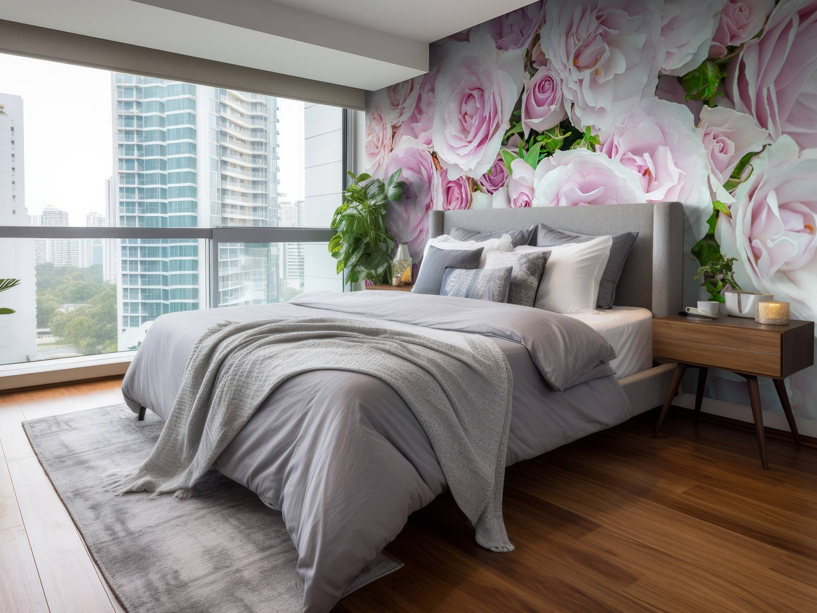 Haohome Roze Roos Zelfklevende Behang Verwijderbare Bloemen Schil En Stok  Behang Meubilair Home Decoratieve Wandbekleding Rol - AliExpress, image size:1600x1200