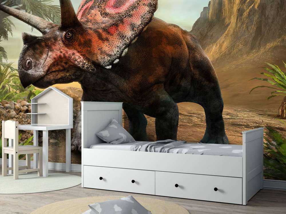 Torosaurus in het bos