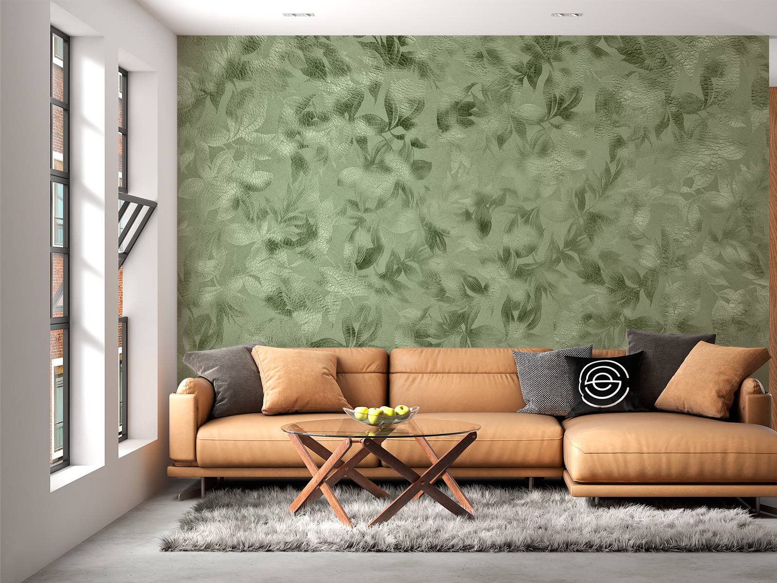 Groene bloemen structuur