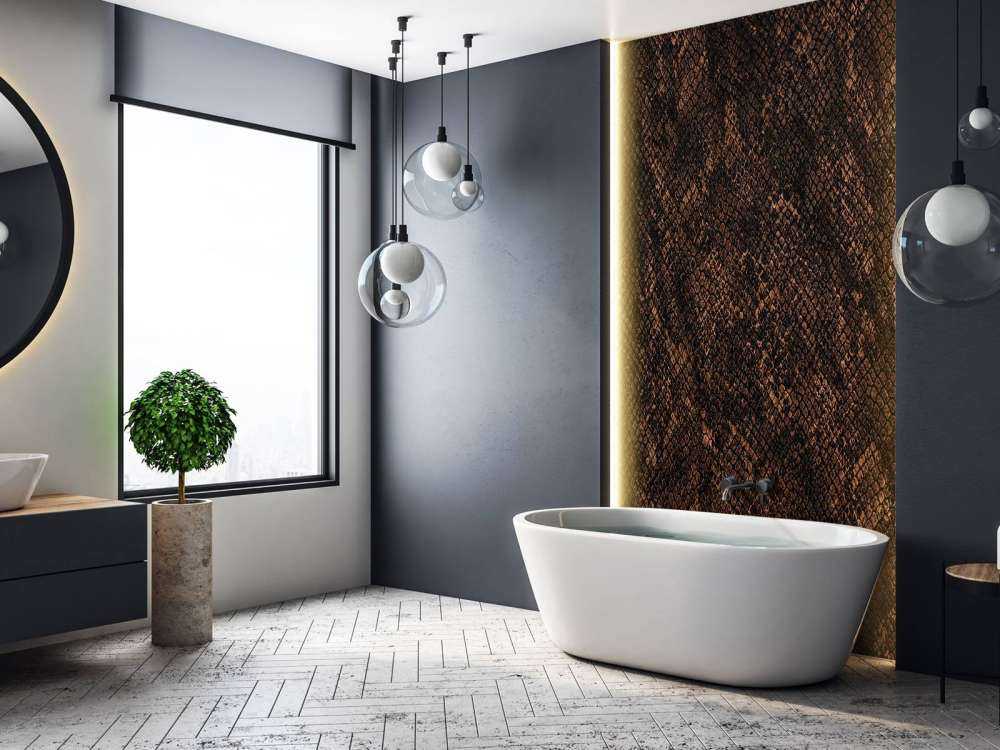 Slangenhuid met koper kleur