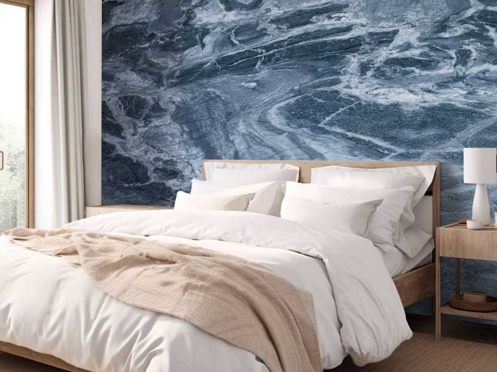 Marmer met blauwe tint