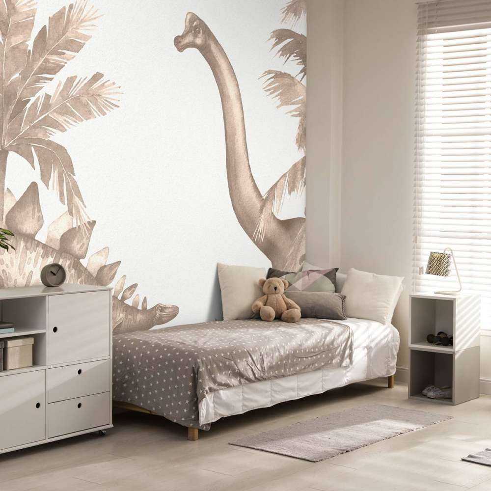 Dinosaurussen in taupe
