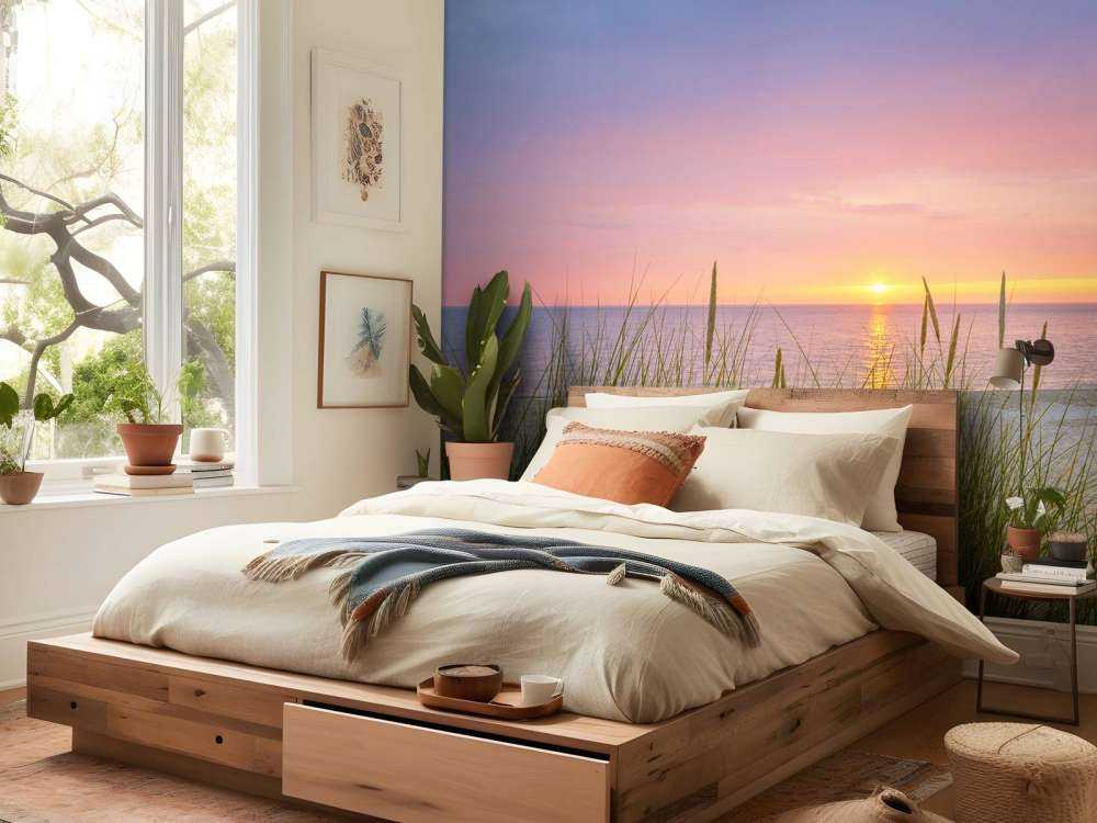 Zonsopgang aan de kust