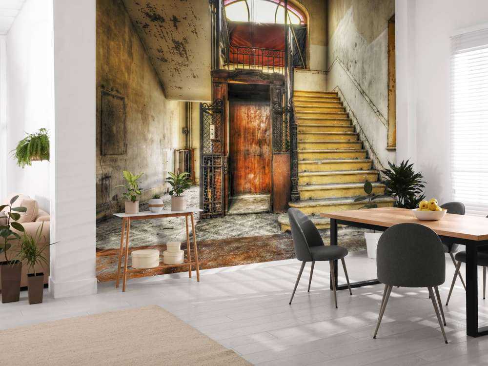 Verlaten hotel lobby