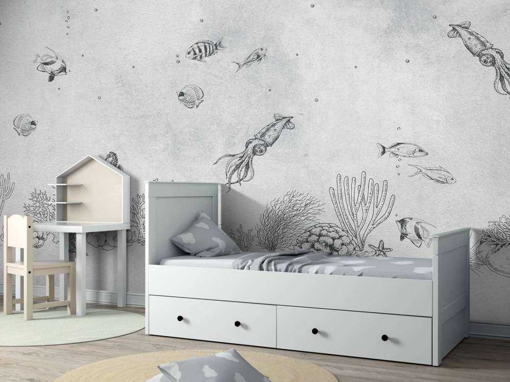 Inktvissen zee grijs