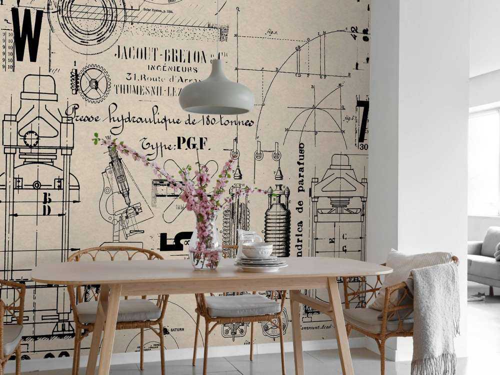 Historic construction and technology beige
