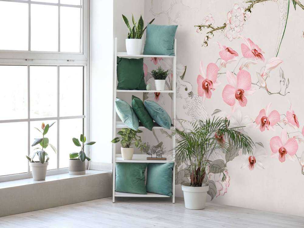 Chinoiserie with cockatoo