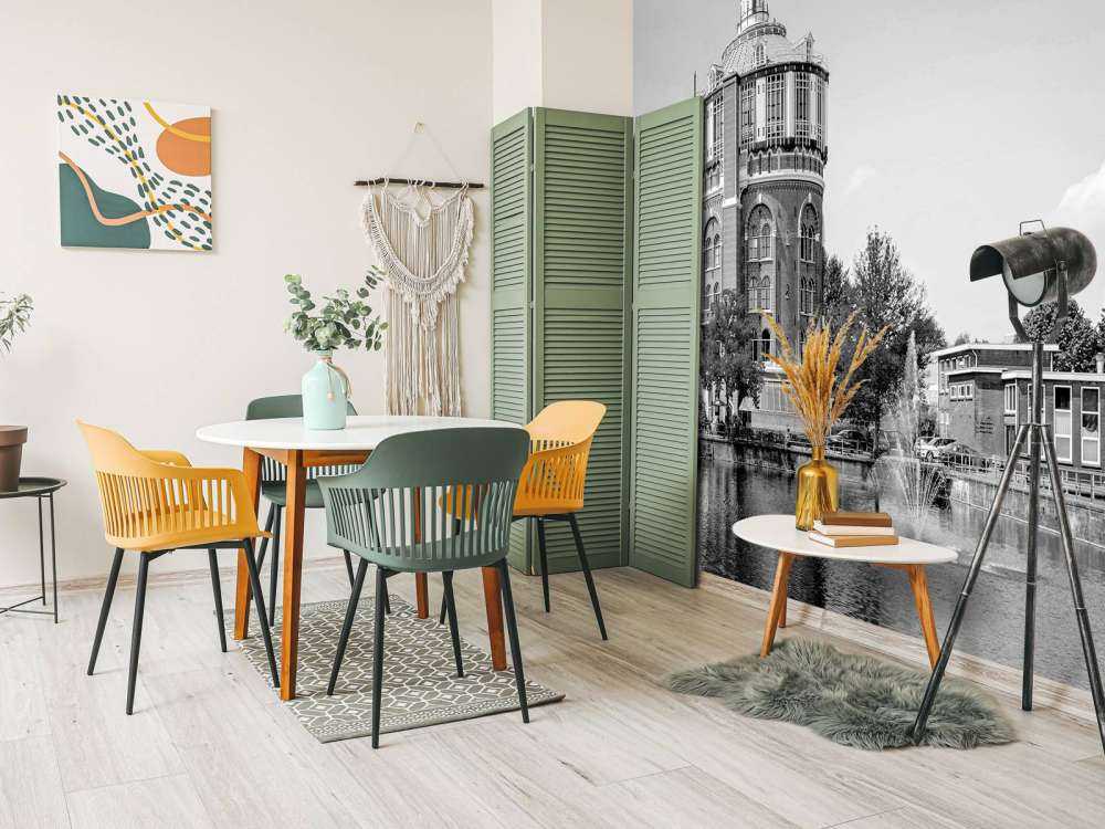 Zwart-Wit Watertoren Panorama