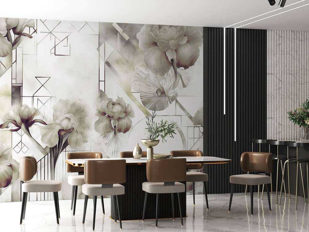 Watercolor Geometry Green