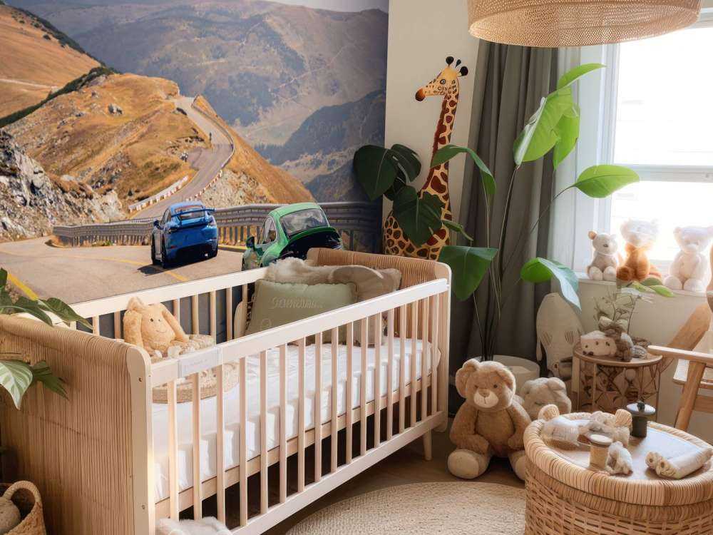 Slingerweg door de bergen