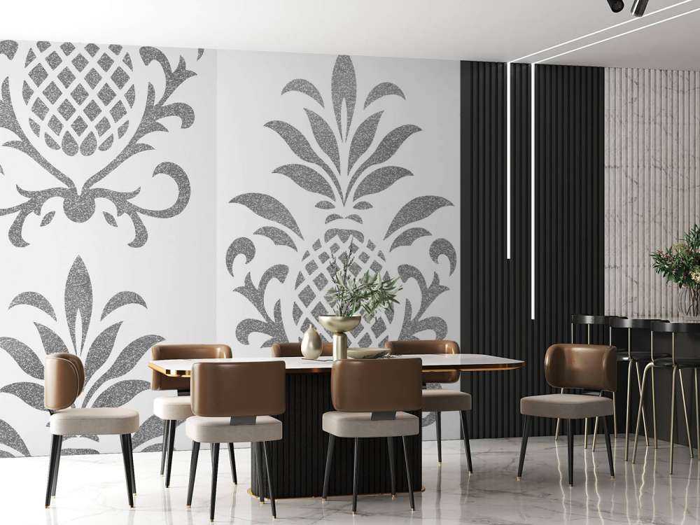 Royal Pineapple Elegance Silver Grey