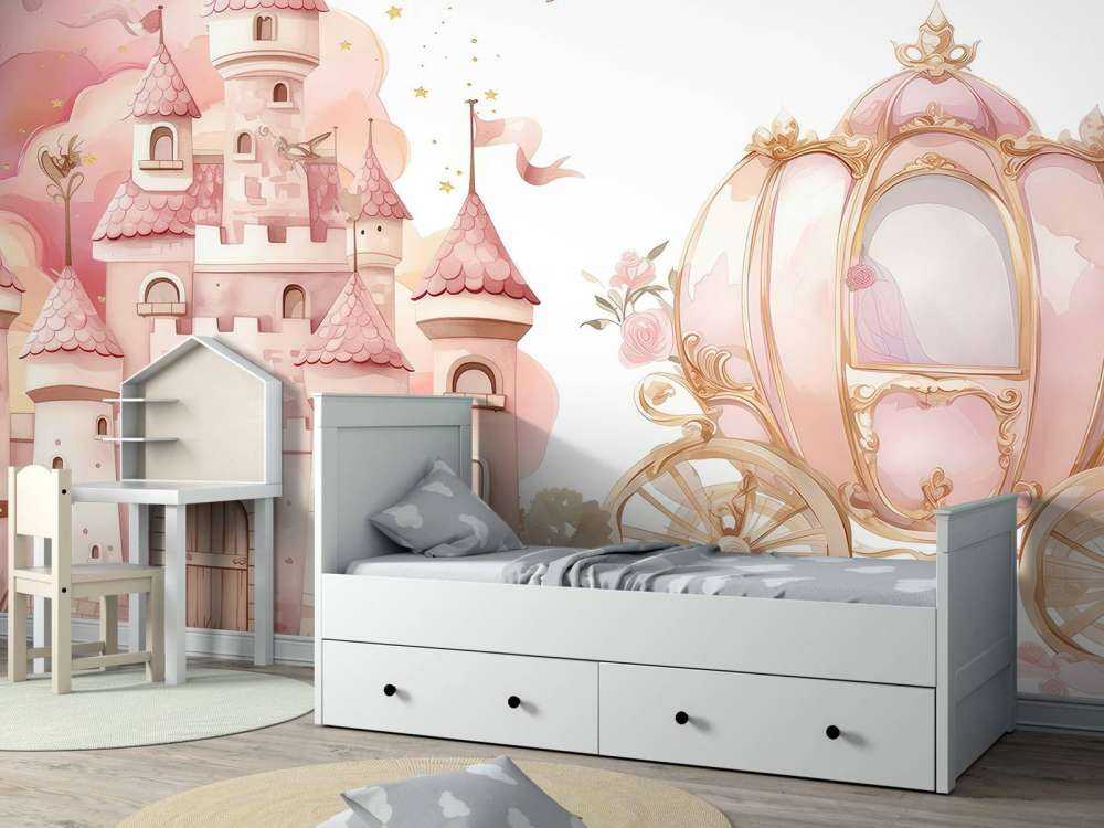 Sprookjeskasteel en rozenkoets