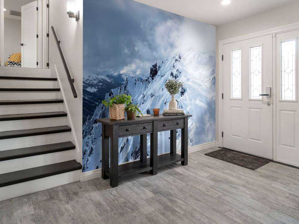 Verse sporen in stille sneeuwhelling