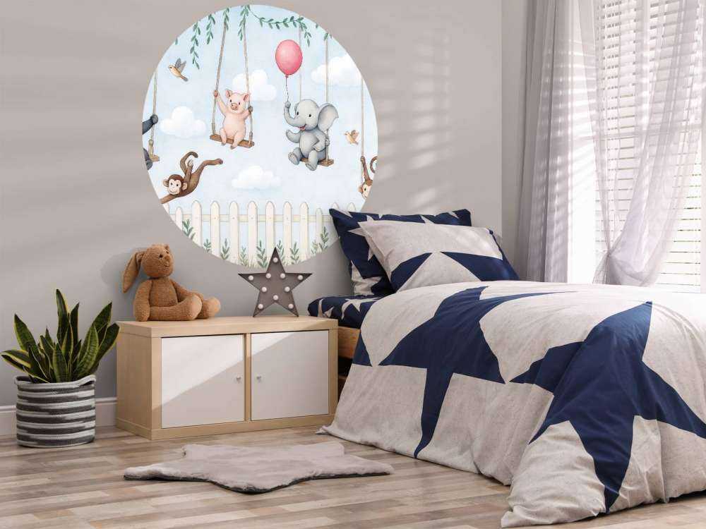 Dierenvriendjes in de speeltuin