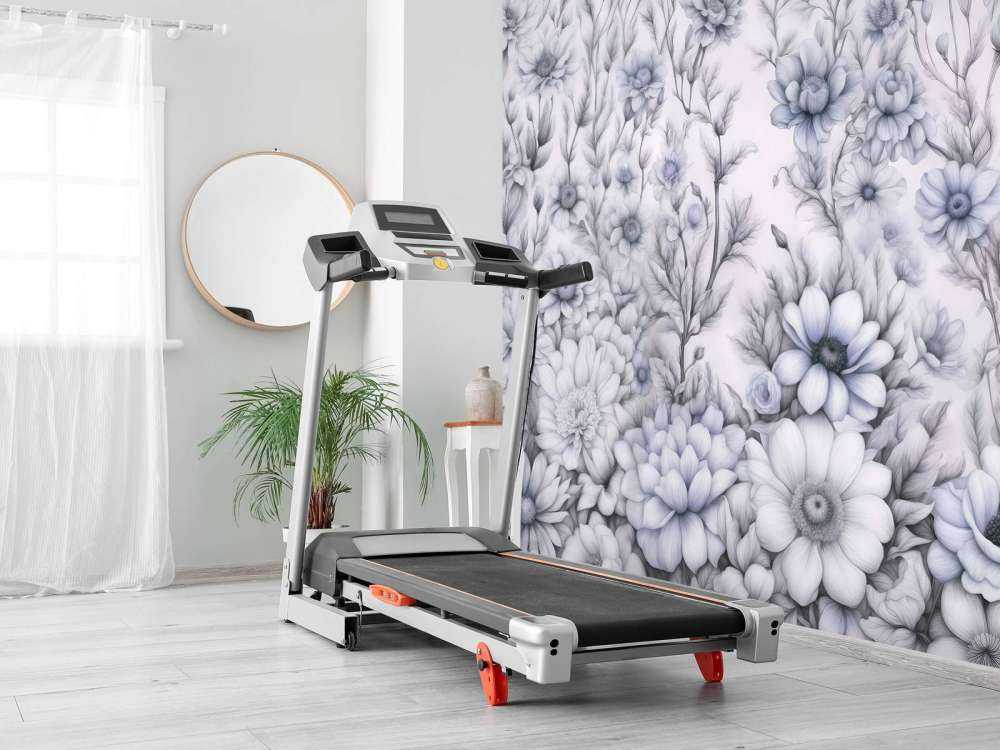 Floral romantic wall Purple