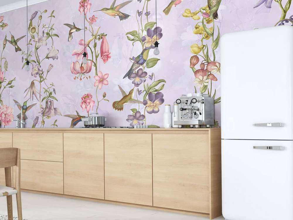 Weadow and Garden Flowers Violet