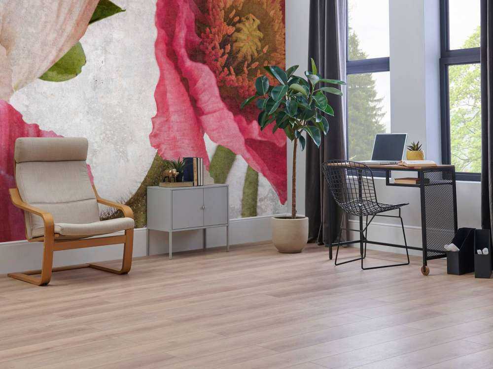 Klaprozen in roze en poederbeige