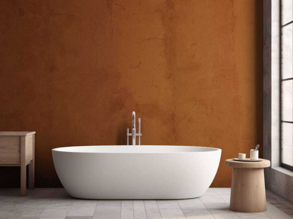 Roodbruin beton