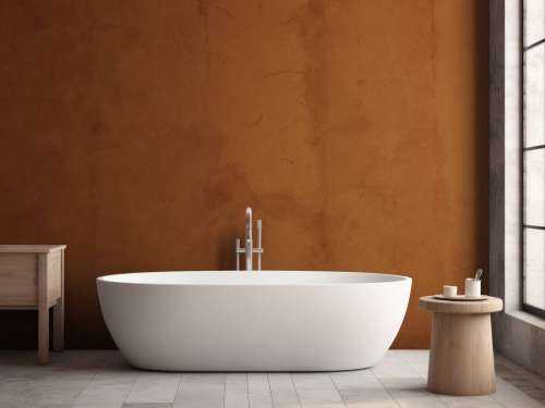 Roodbruin beton