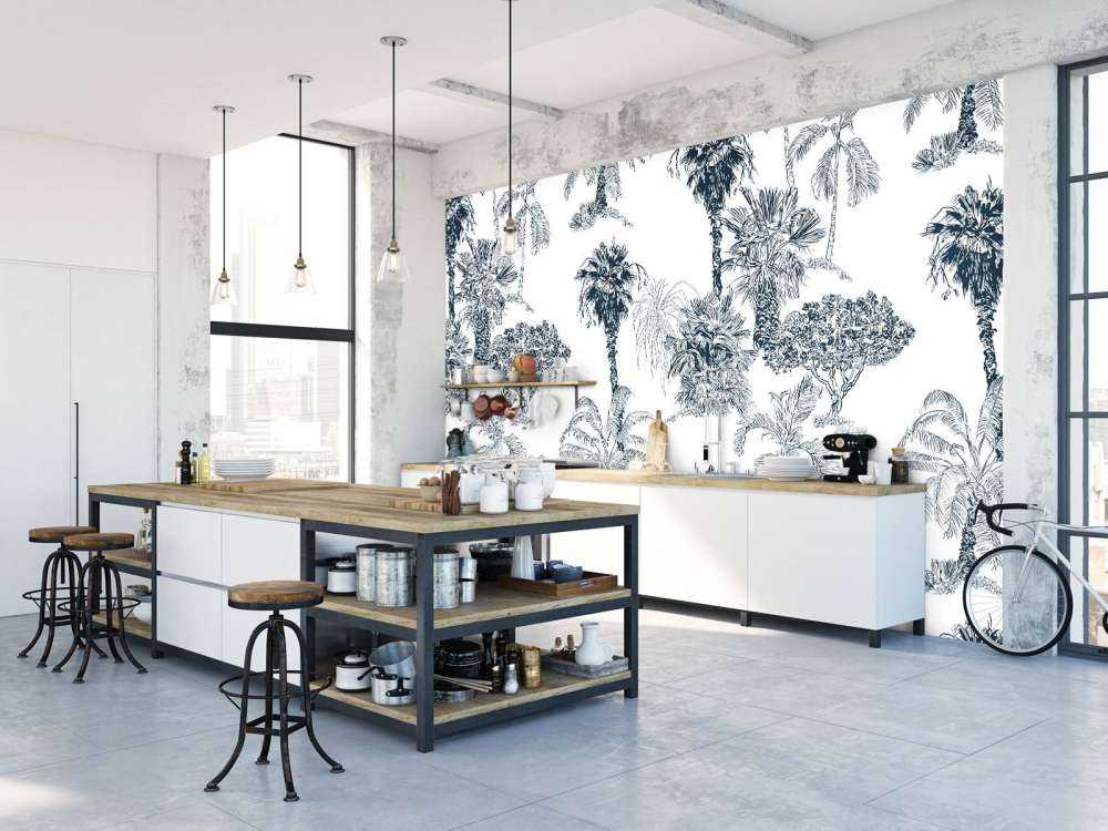 Tropische palmen en bomen