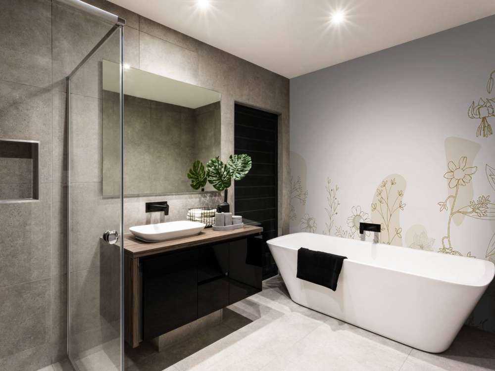 Bloemenveld getekend beige en natuur kleuren