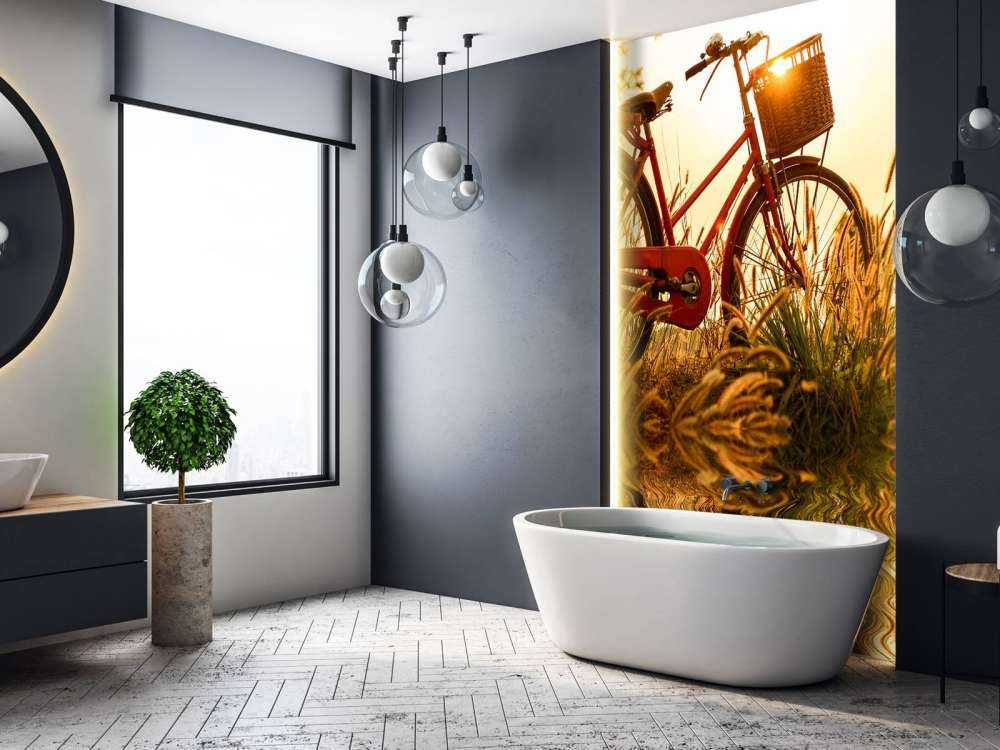 Fiets bij zonsondergang