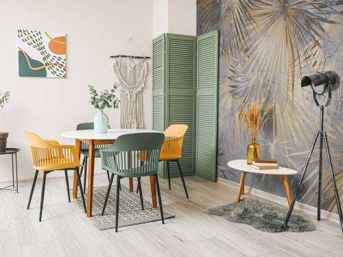 Exotische bladeren beton