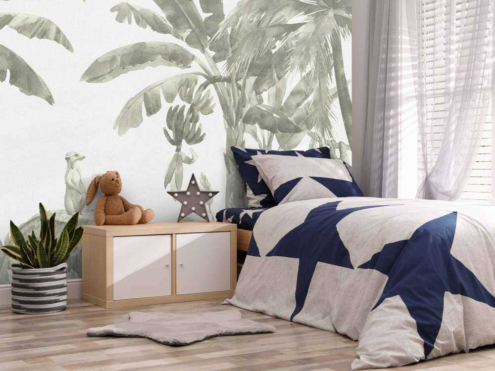 Kleine jungle dieren in groen