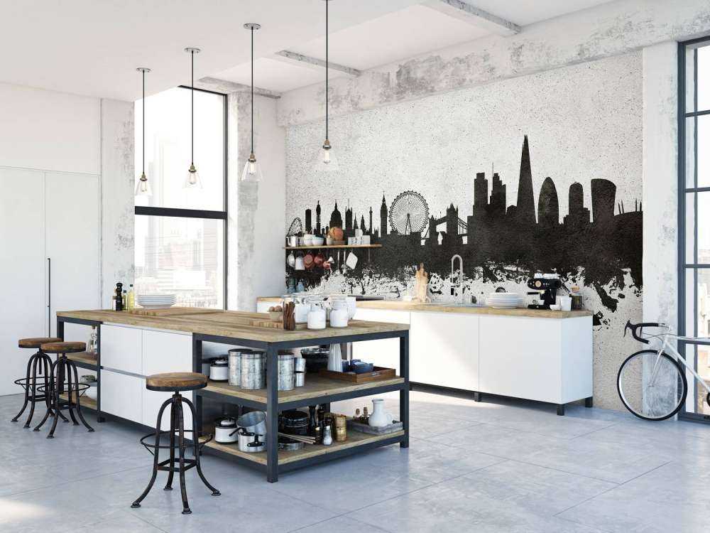 Waterverf skyline, Londen