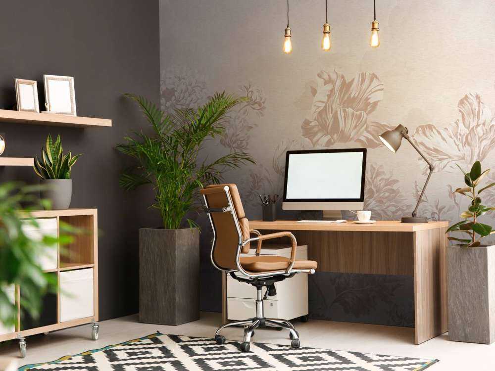 Baroque bloemen landschap - poeder roze