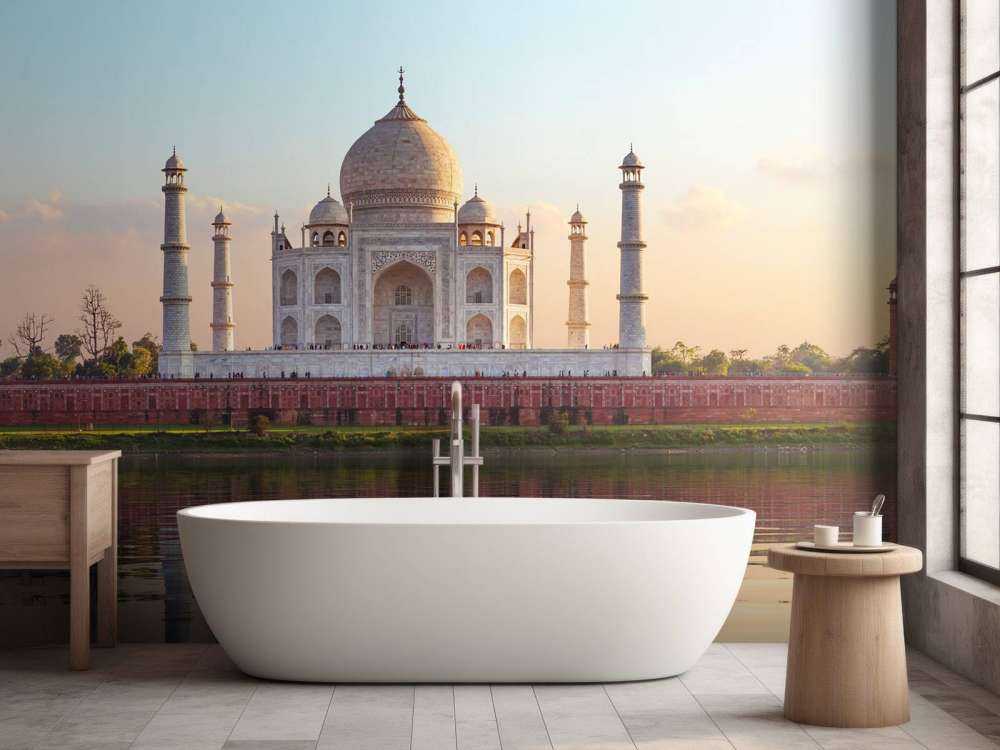 Taj Mahal in de ochtend