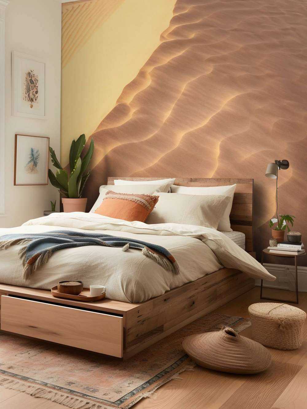 Zandduinen vanaf boven