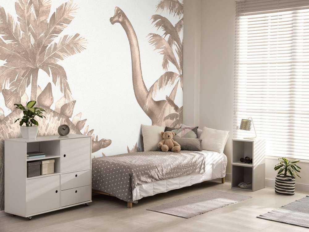 Dinosaurussen in taupe