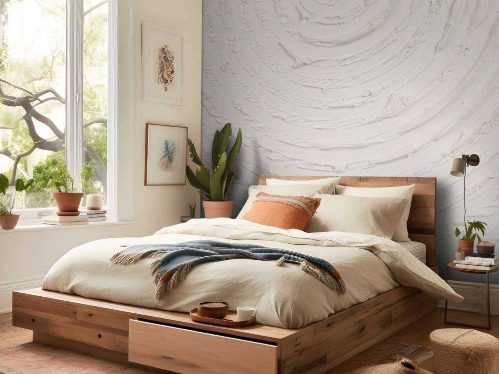 Ronde vormen en lijnen in off white