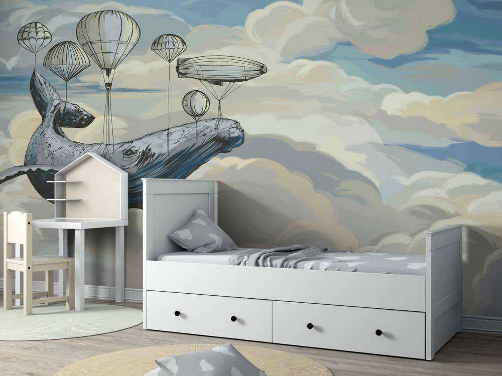 Luchtballonnen met een walvis