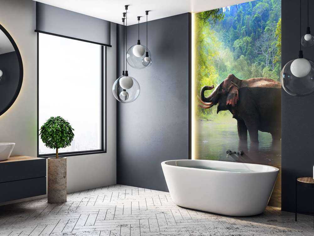 Wilde olifant in de jungle