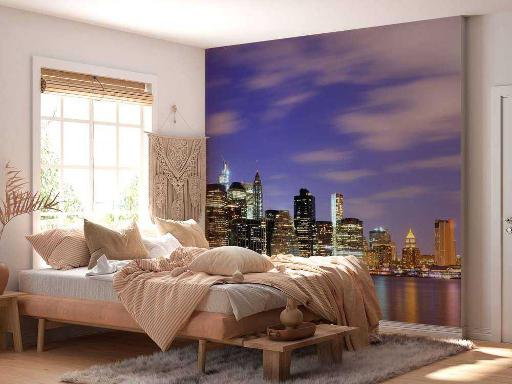 Lower Manhattan in de avond