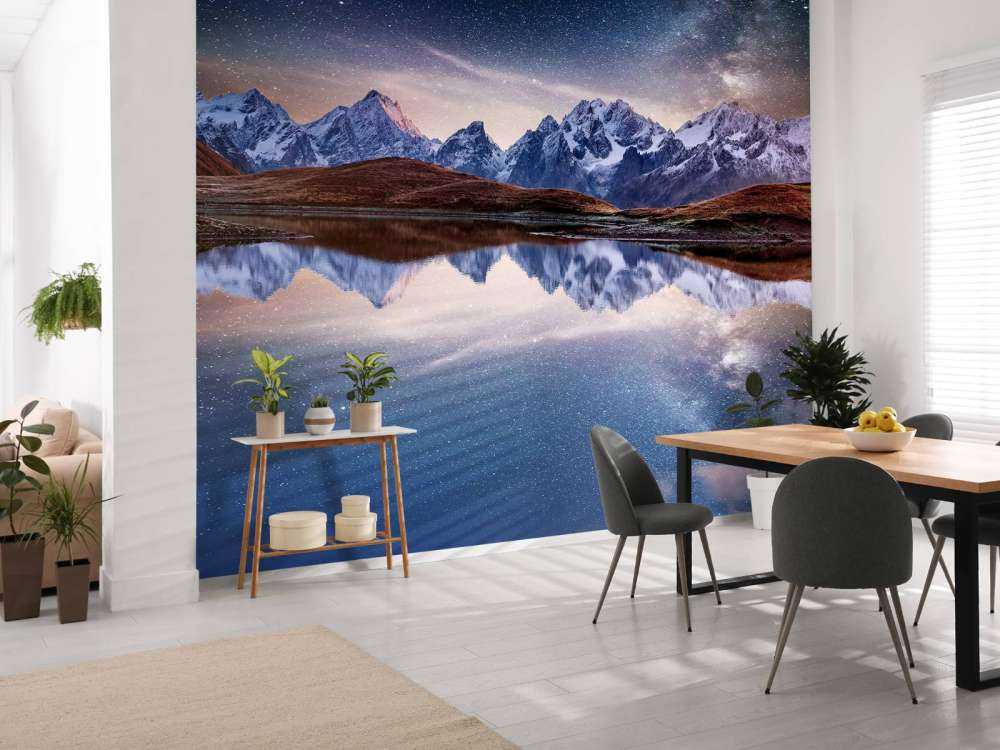 Een reflecterende sterrenhemel