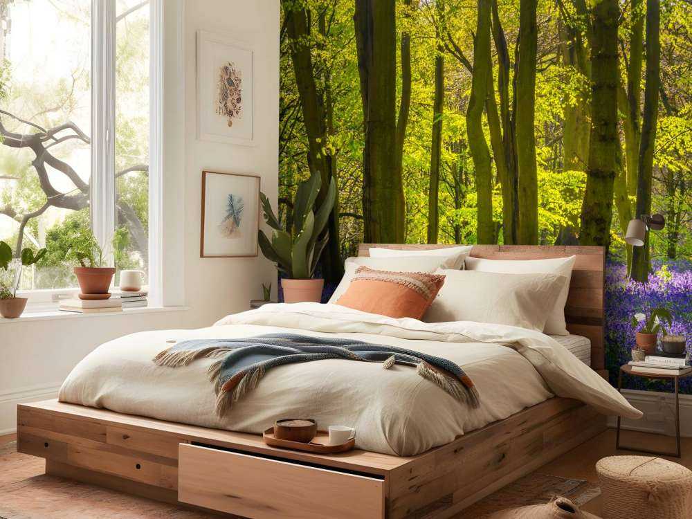 Bos met veel lavendel