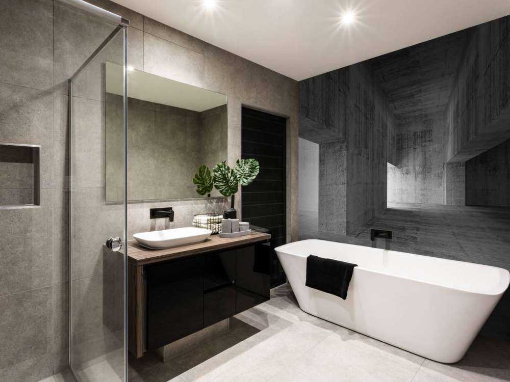 Blanco betonnen interieur