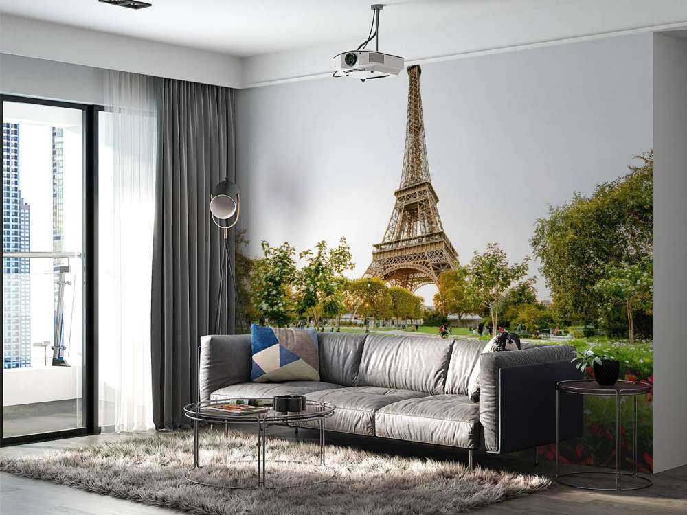 De Eiffeltoren vanuit het park