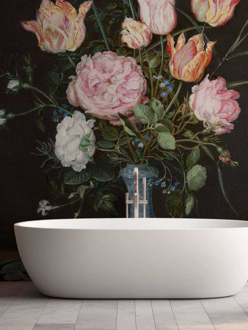 Wan-Li-vaas met bloemen